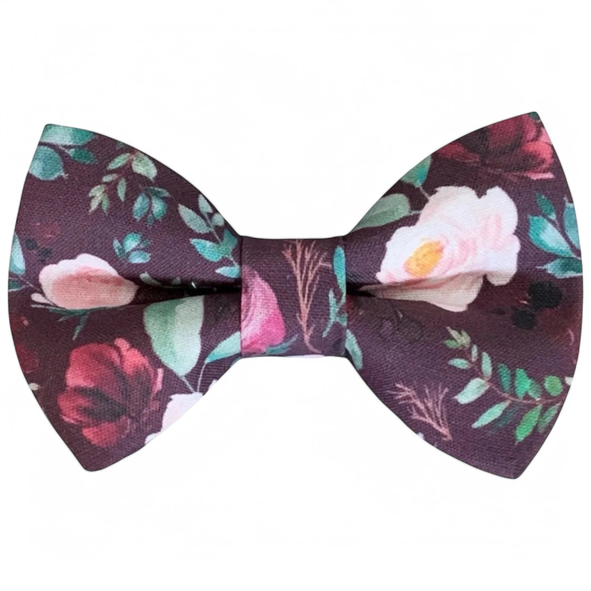 Burgundy Floral bow tie for men, groomsmen, ring bearer and weddings