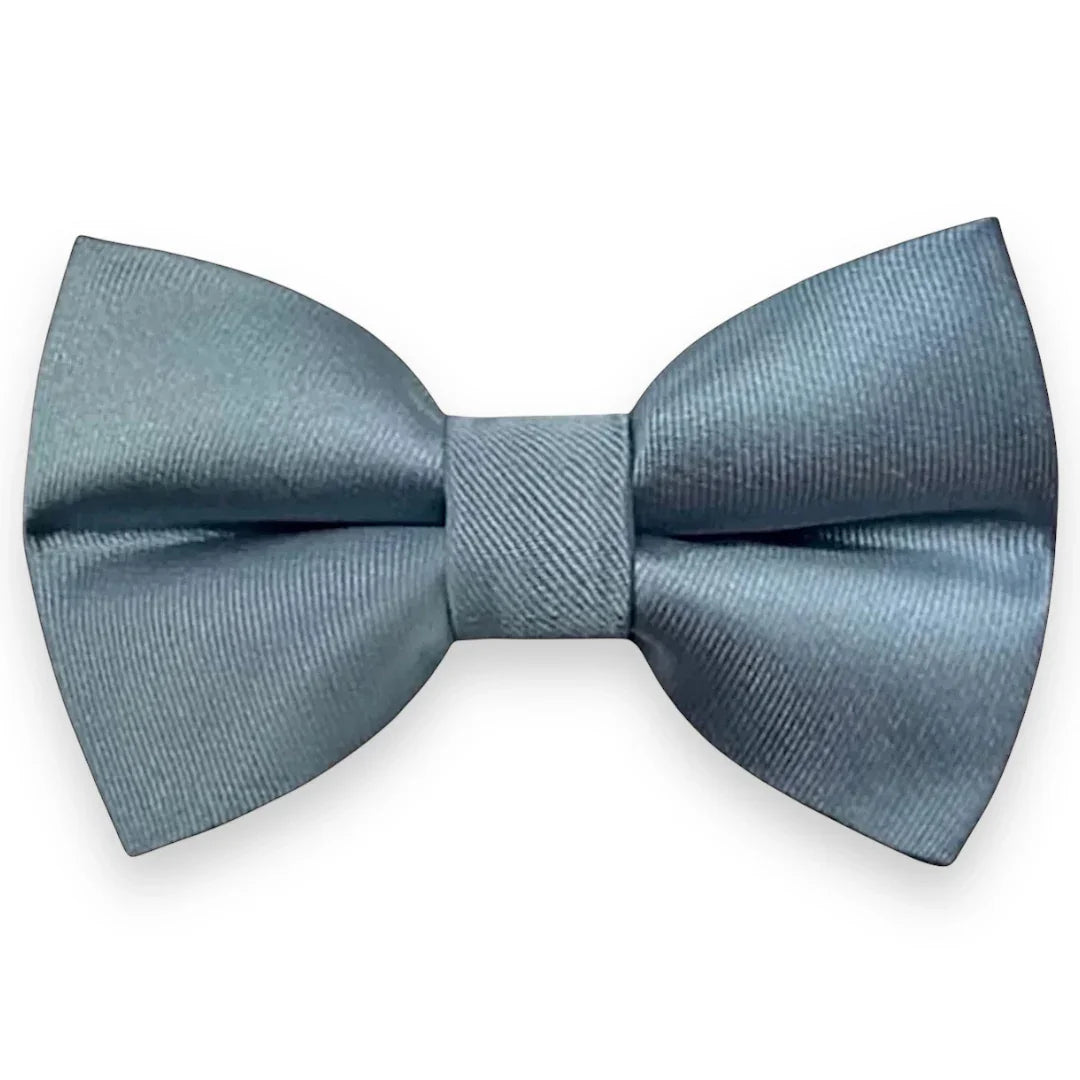 Dusty Blue bow tie for men on a white background