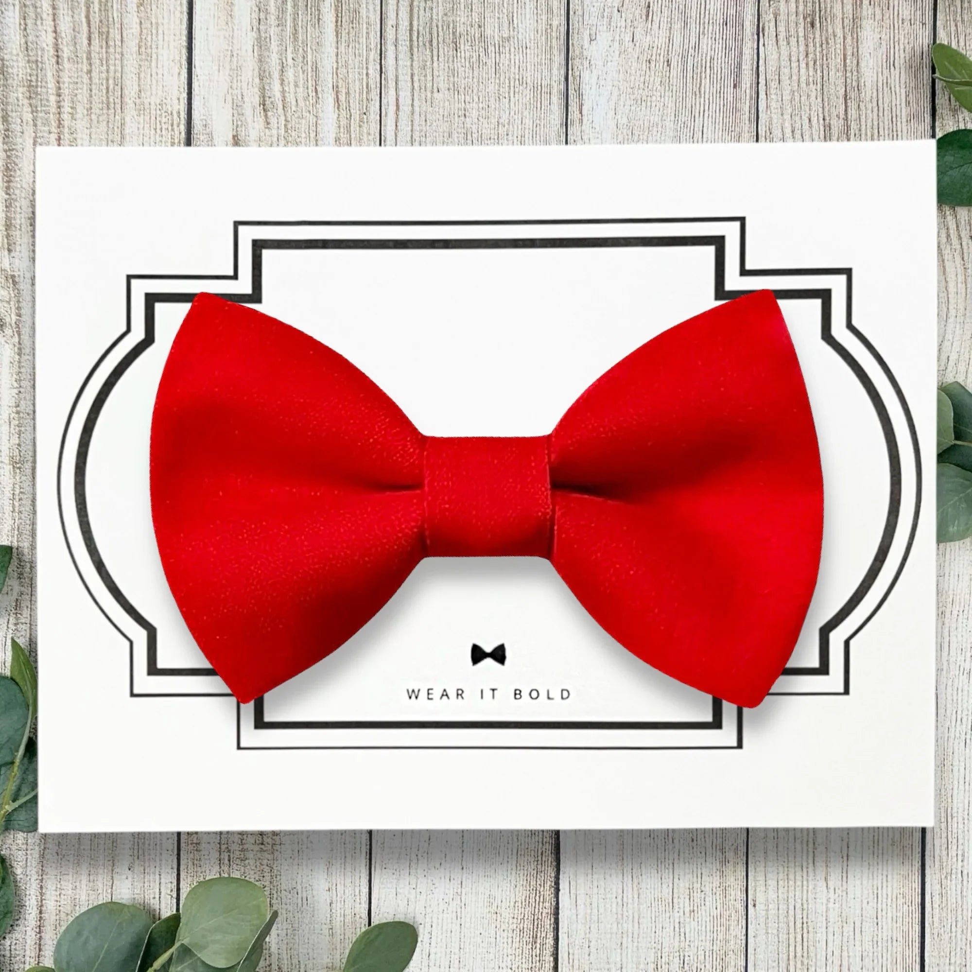 Red dog bow tie or cat bow tie