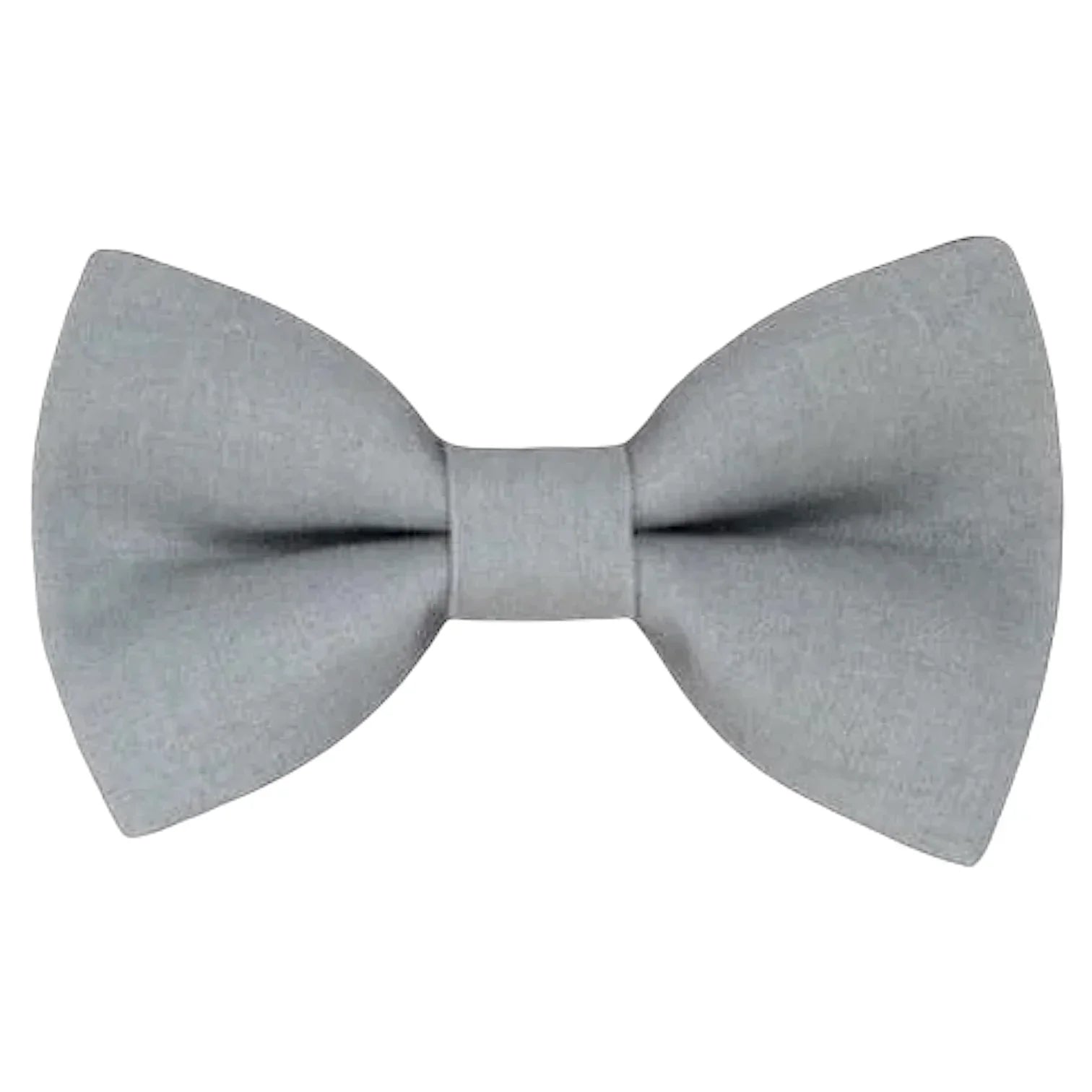 Gray bow tie for men, weddings and groomsmen, on a white background