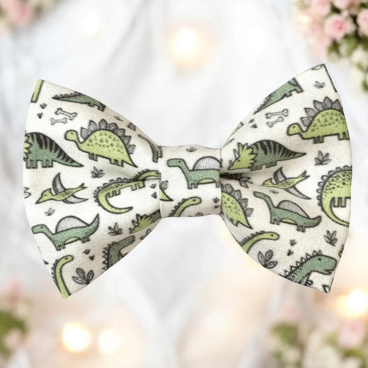 Dinosaur bowtie for a wedding or party.