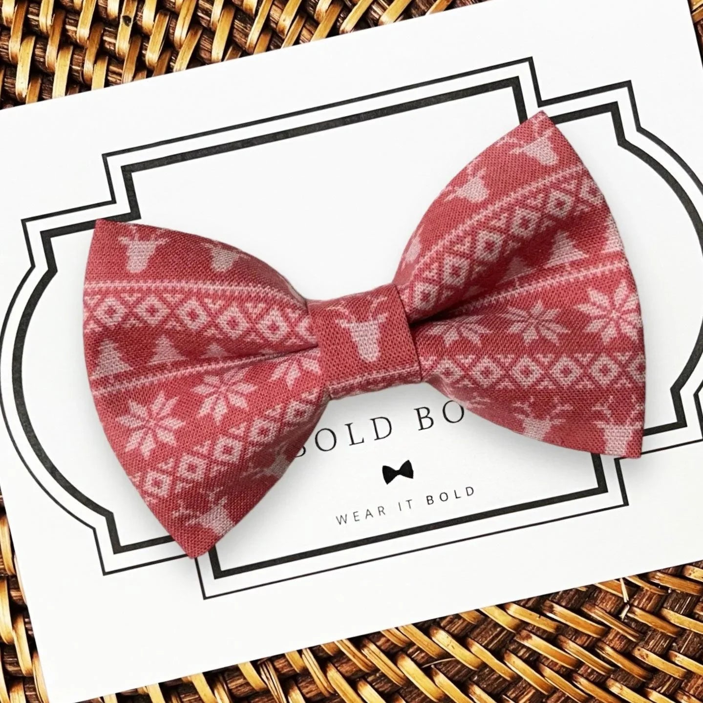Christmas Dog bow tie or Cat bow tie for pet bowtie collar.