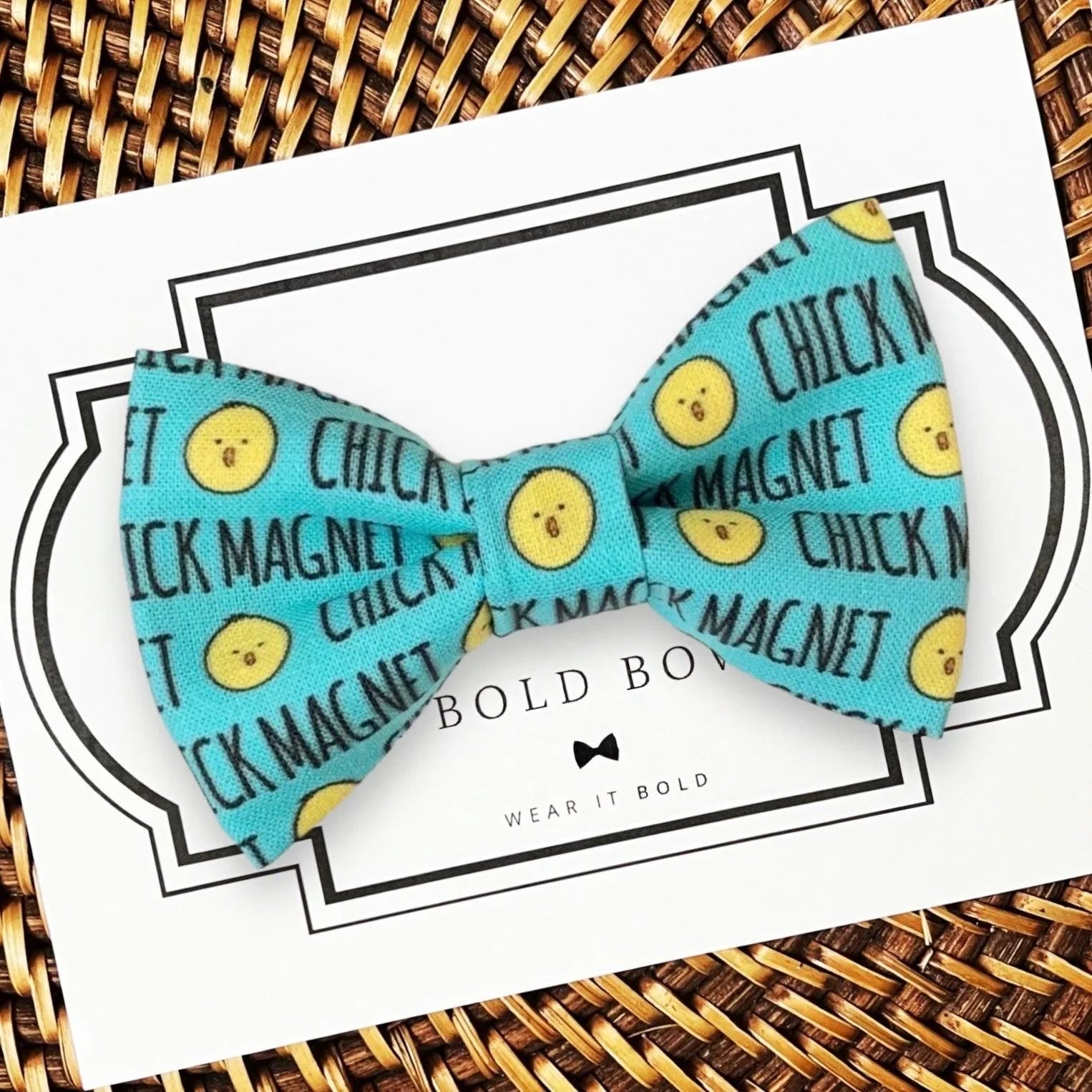 Chick Magnet Easter Dog bow tie or Cat bow tie for pet bowtie collar.