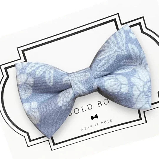 Lavender Floral Dog bow tie or Cat bow tie for pet bowtie collar for wedding.