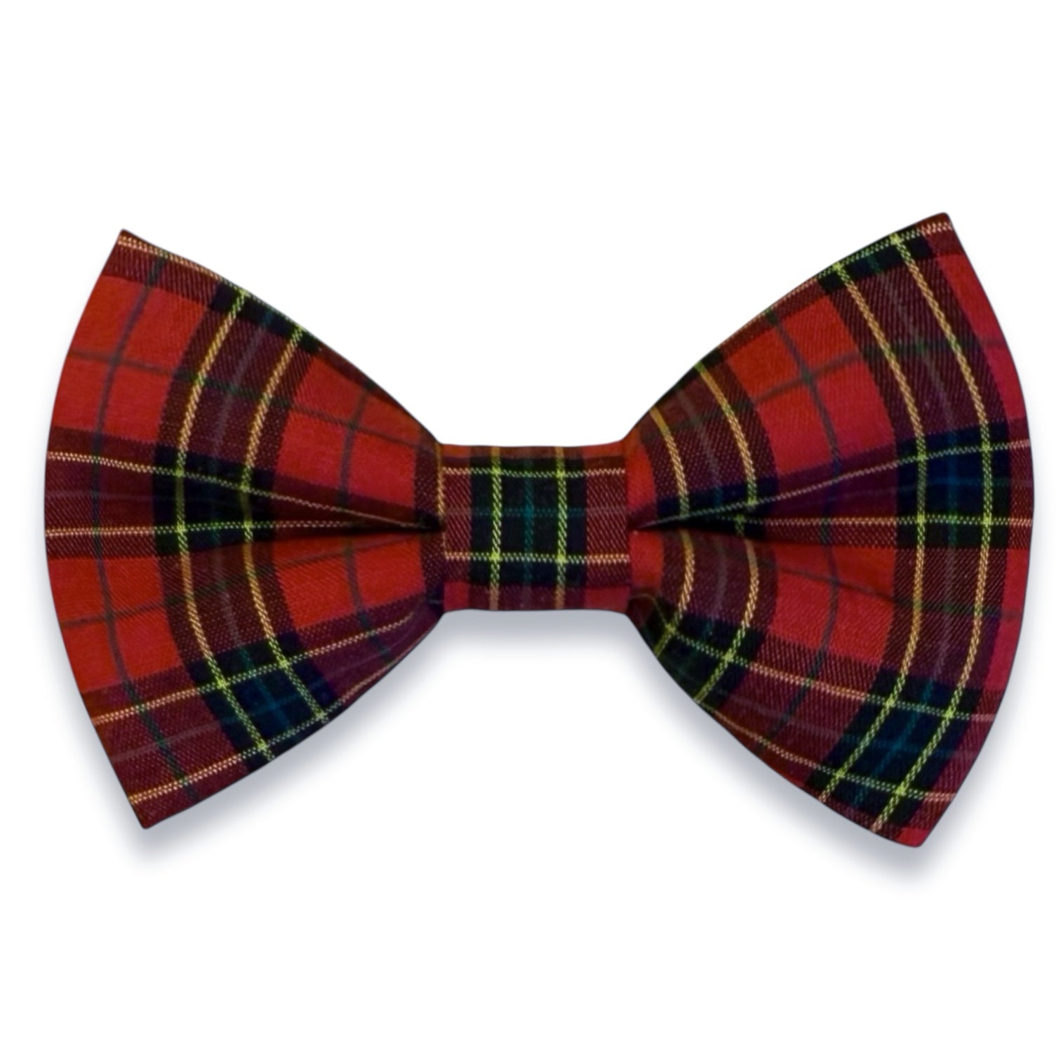 Red Plaid Christmas Bow Tie- Holiday Tartan
