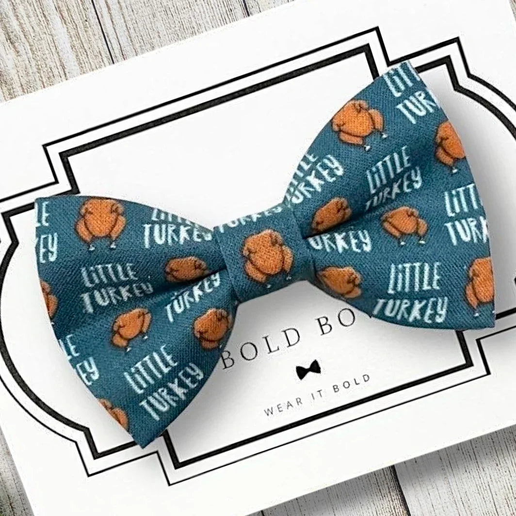 Little Turkey Dog Bow for Dog Collar and Cat Collar