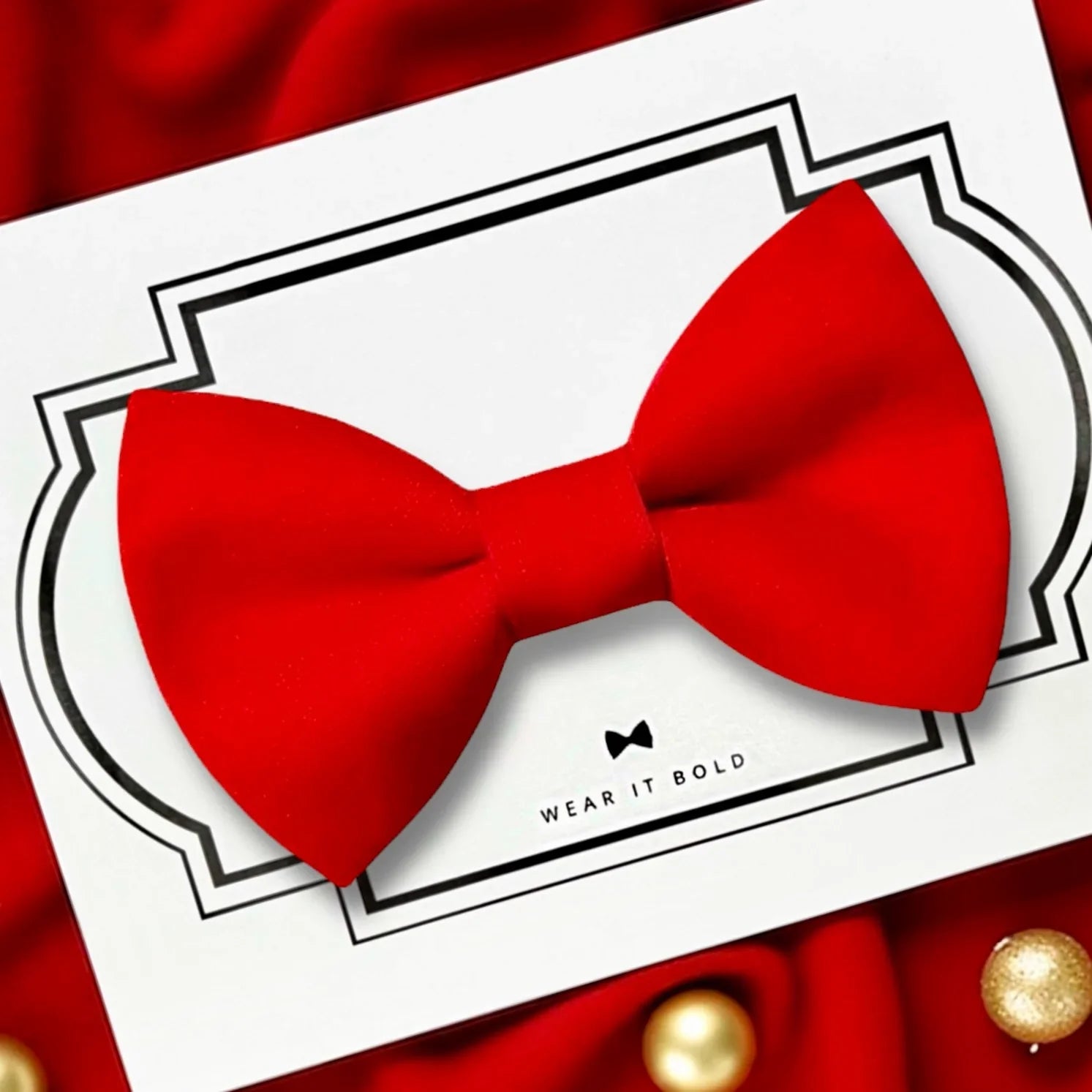 Red Dog bow tie or Cat bow tie for pet bowtie collar for Christmas.