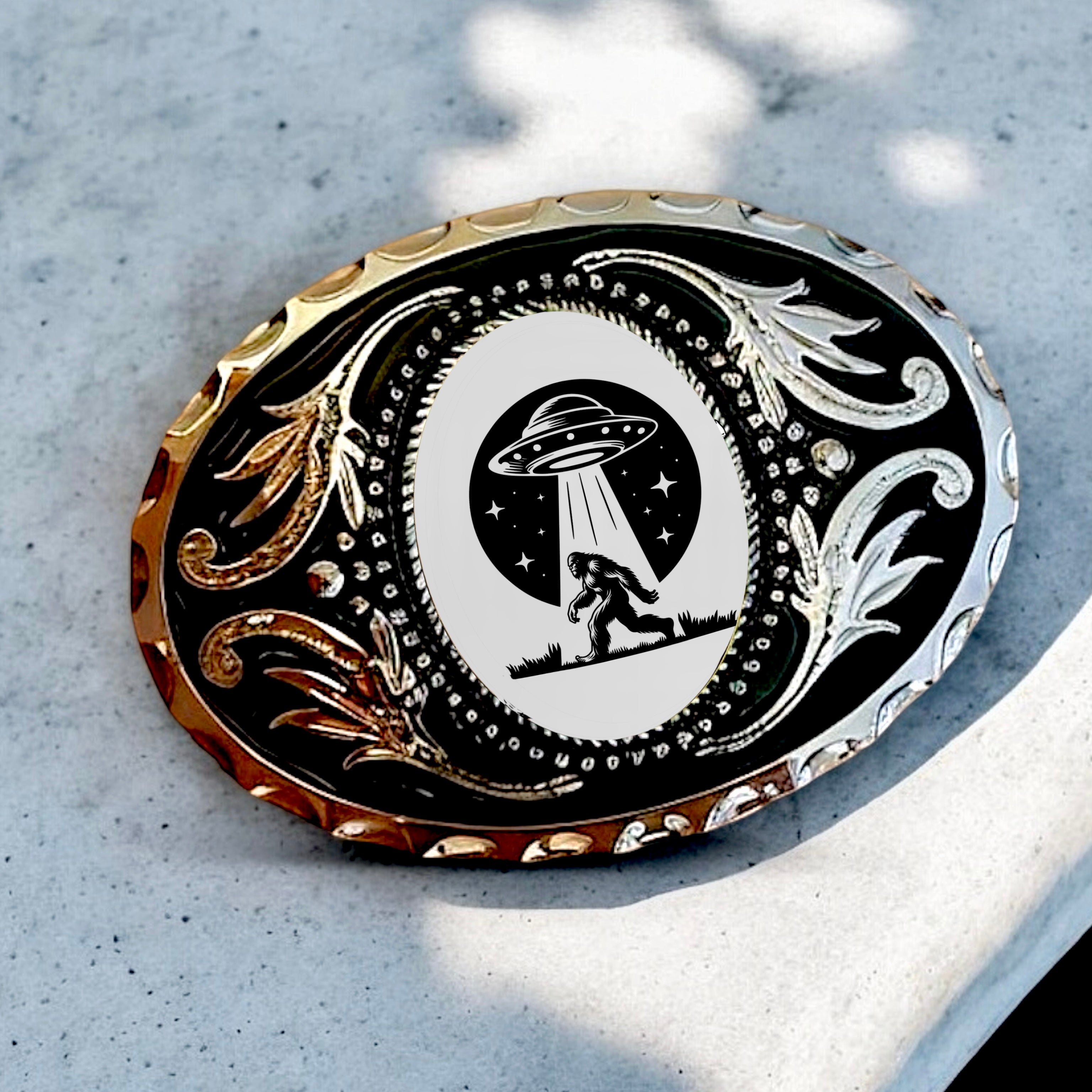 Bigfoot Belt Buckle Cowboy Accessory Western