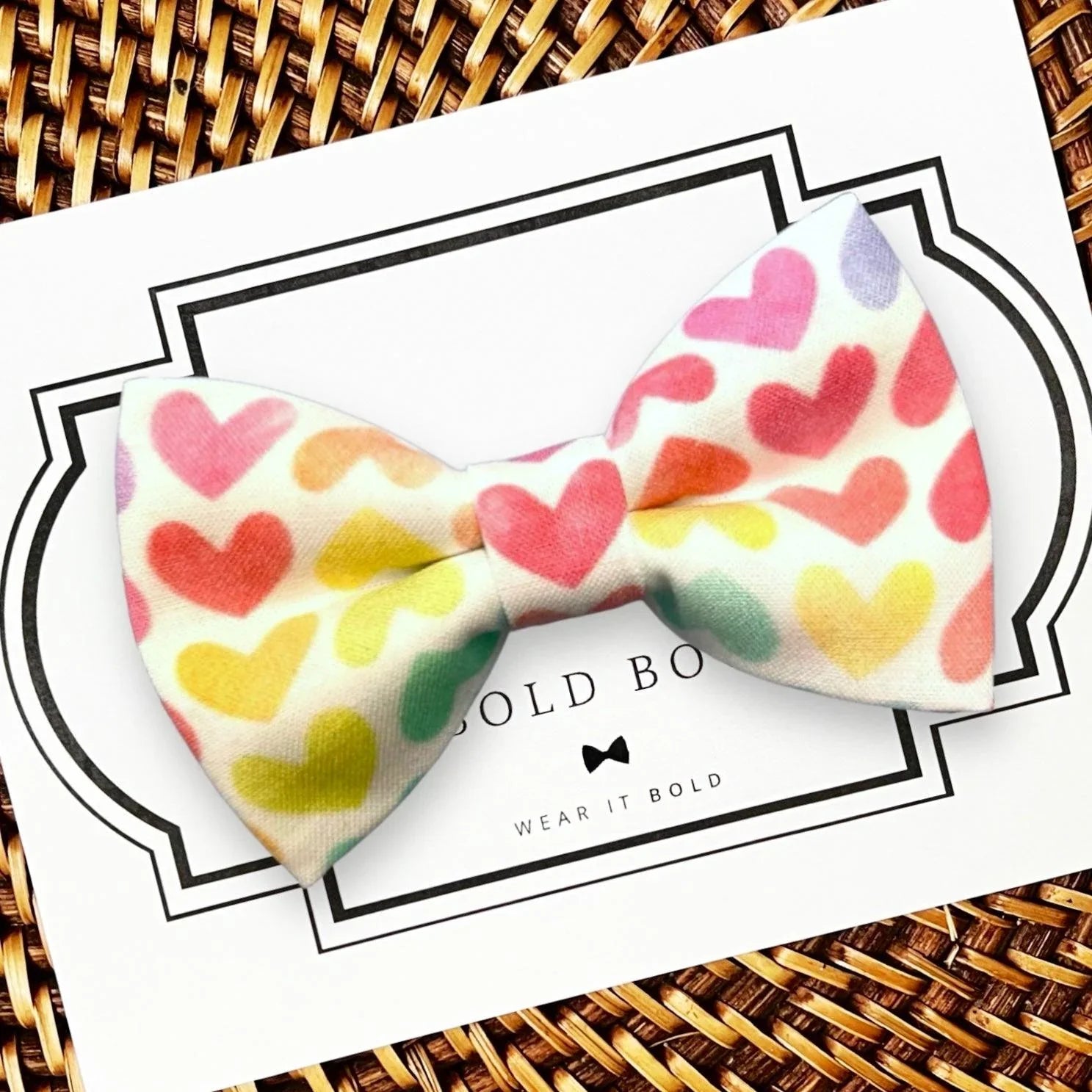 Valentine’s Day dog bowtie