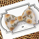 Floral Sunflower Dog Bow Tie for Dog Collar or Cat Collar