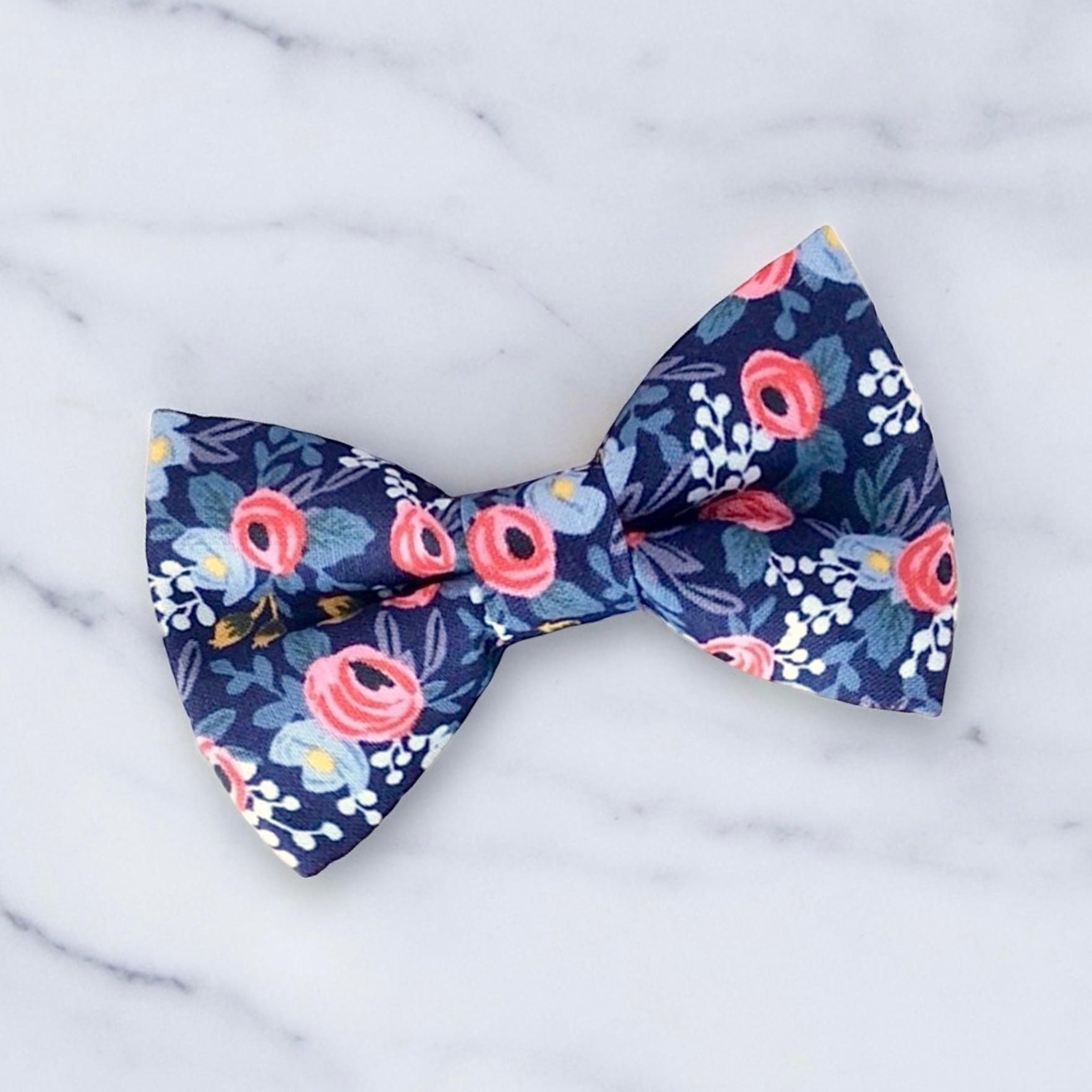 Navy Rifle Paper Co Garden Party Men’s Bow Tie- Floral Bowtie for wedding