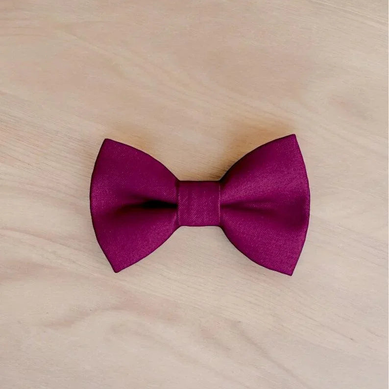 Wine bow tie for men, toddlers and kids handmade in the USA and pre-tied, for wedding, groomsmen and ring bearer.