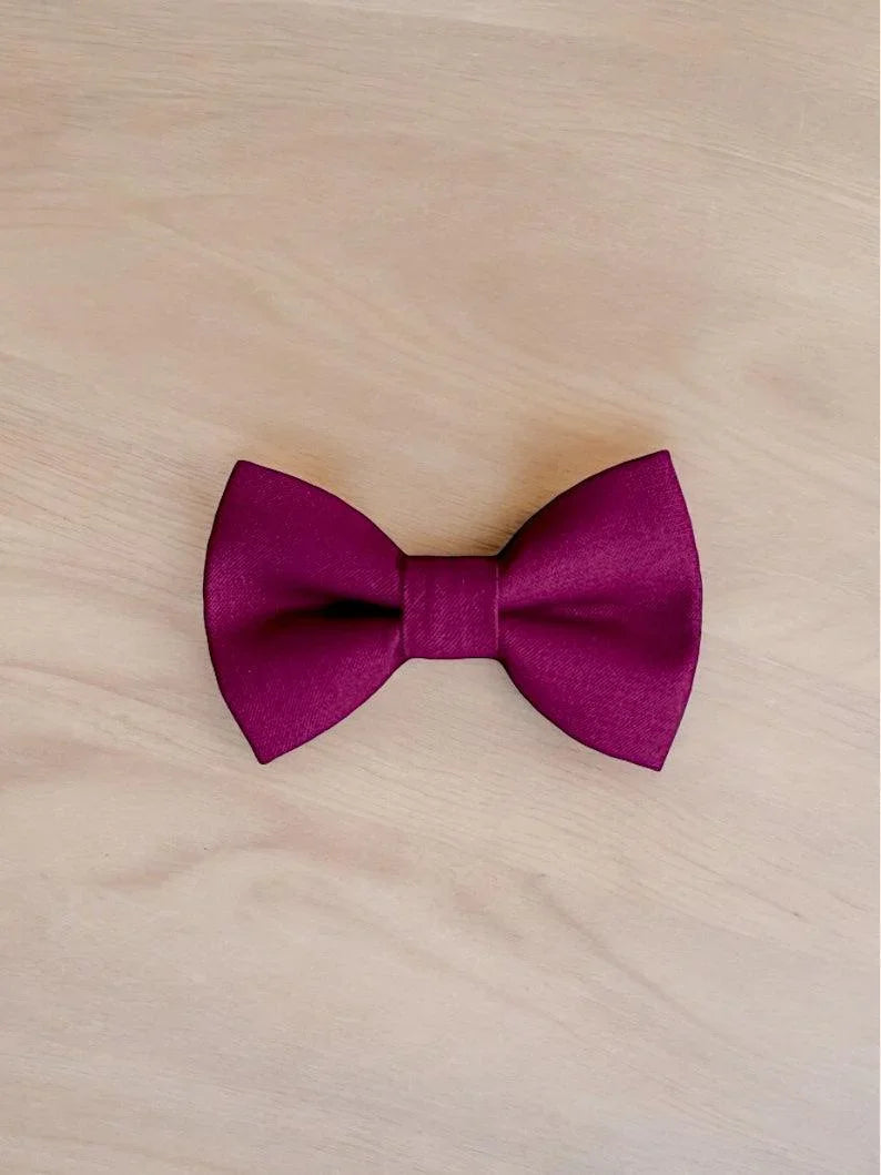 Wine bow tie for men, toddlers and kids handmade in the USA and pre-tied, for wedding, groomsmen and ring bearer.