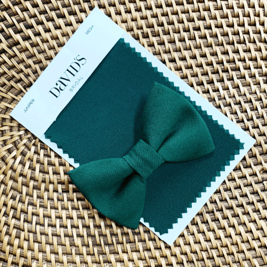 Juniper green bow tie for wedding
