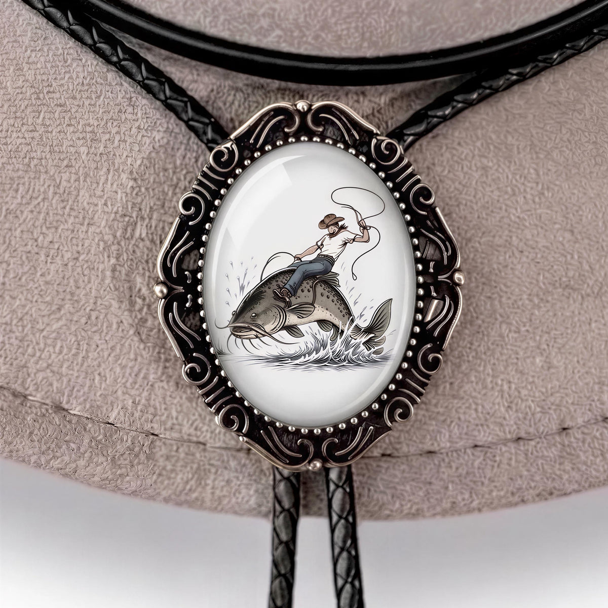 Catfish bolo tie for men and women