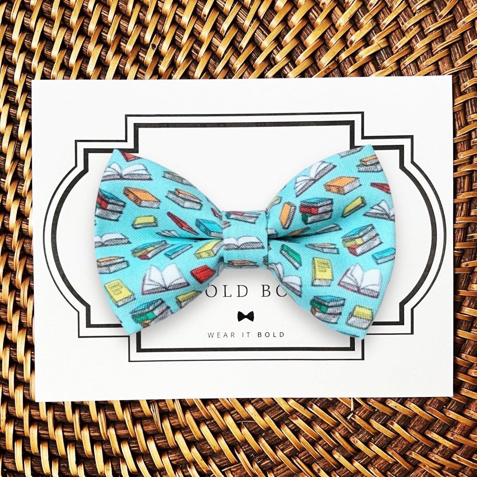 Book Dog bow tie or Cat bow tie for pet bowtie collar.