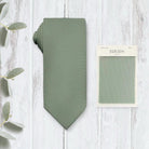 Dusty Sage necktie for men’s tie for wedding.