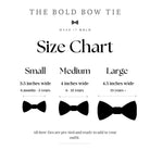 Bow tie size chart