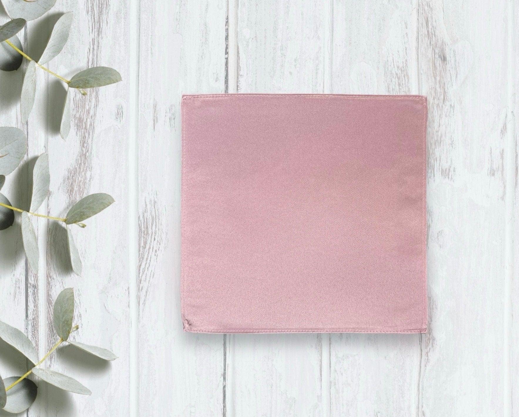 Rose gold pocket square for wedding or special event.