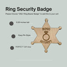 Ring bearer badge for wedding "Ring Security" badge.