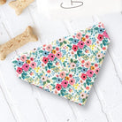 Floral Dog Bandana, Spring Wedding Dog Ring Bearer Clothing Pet Bandana for Dog Gift, Dog Accessories, Dog Scarf for Dog Lover Gift for Her