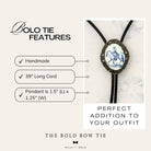 Bolo Tie with Raccoon Western Wedding Mens Jewelry, Cowboy Jewelry for Men Gifts for Men Gift for Him Western Gifts