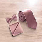 Rose Gold Necktie for Weddings, Groomsman Gift, Groomsman Proposal, Vintage Mauve Wedding, Rose Gold Ties for Men, Groomsmen Gift, Neckties