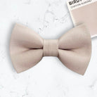 Biscotti Bow Tie for Wedding Bowtie & Suspenders, Tan Bow Tie for Ring Bearer or Mens Ties, Champagne Boys Bow Tie Suspenders Wedding Outfit