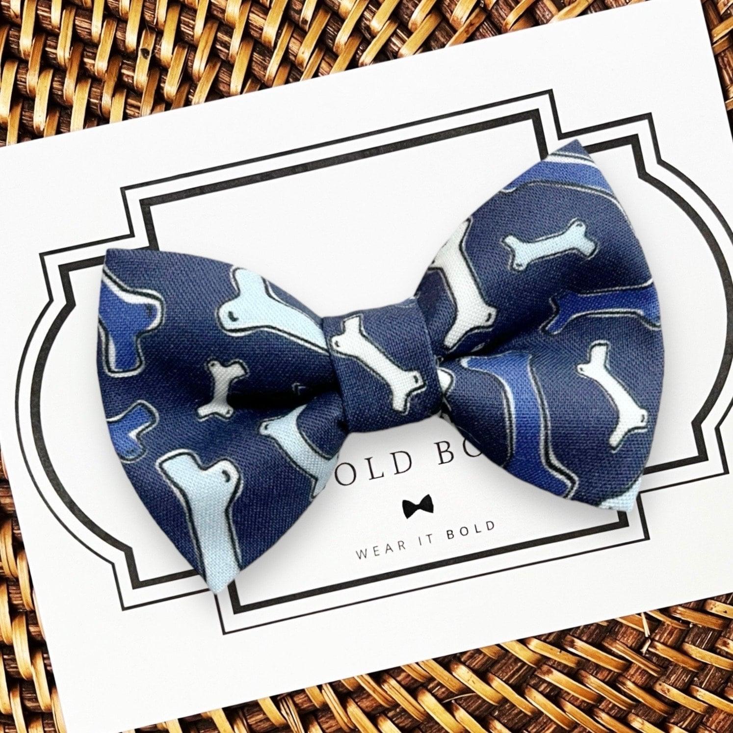 Dog Bone Bowtie, Dog Bow Tie for Dog Gift, Dog Bow Ties Gifts for Dog Lovers, Dog Mom Gift, Dog Bowtie Boy Dog Accessories, Cute Dog Bows