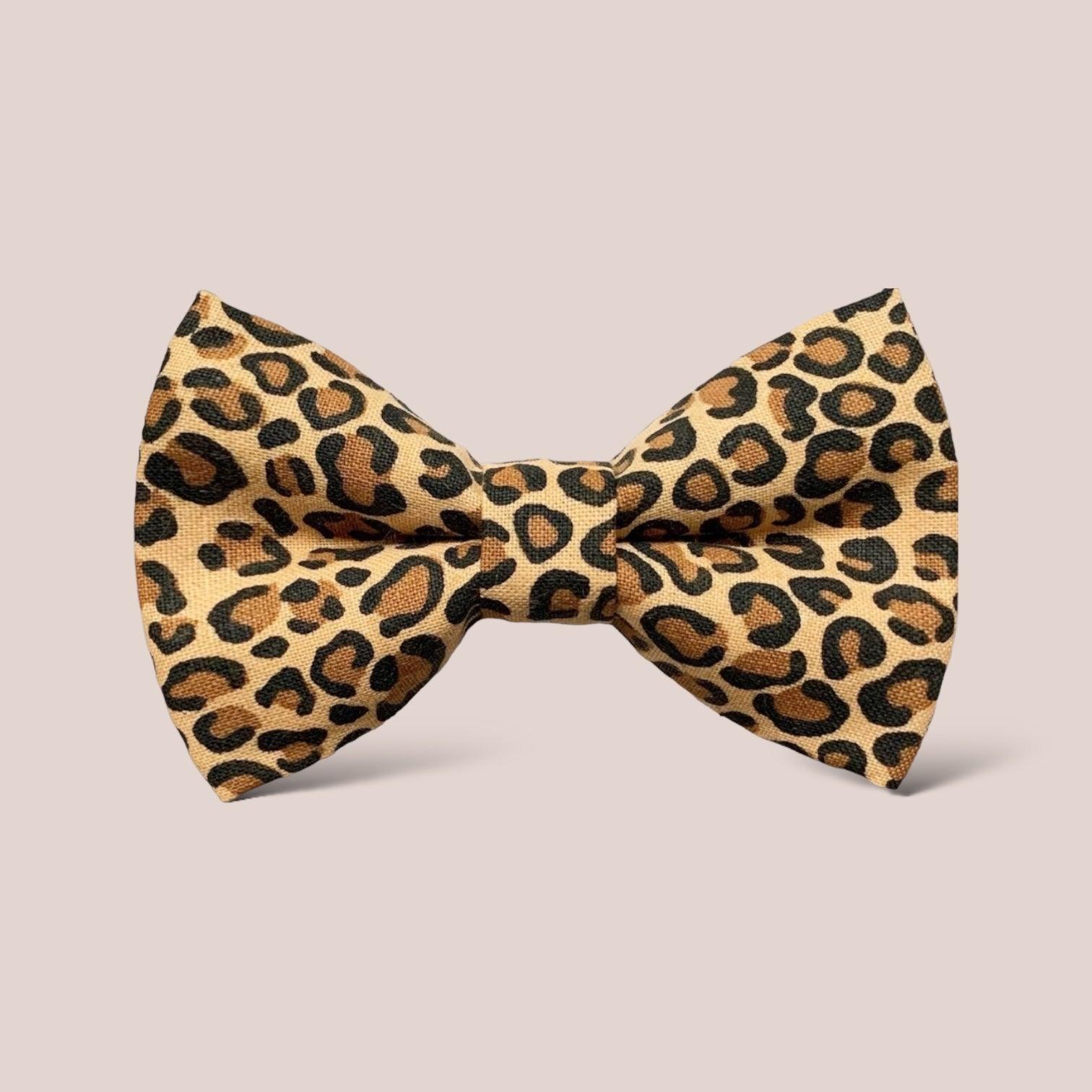 Leopard print hair bow