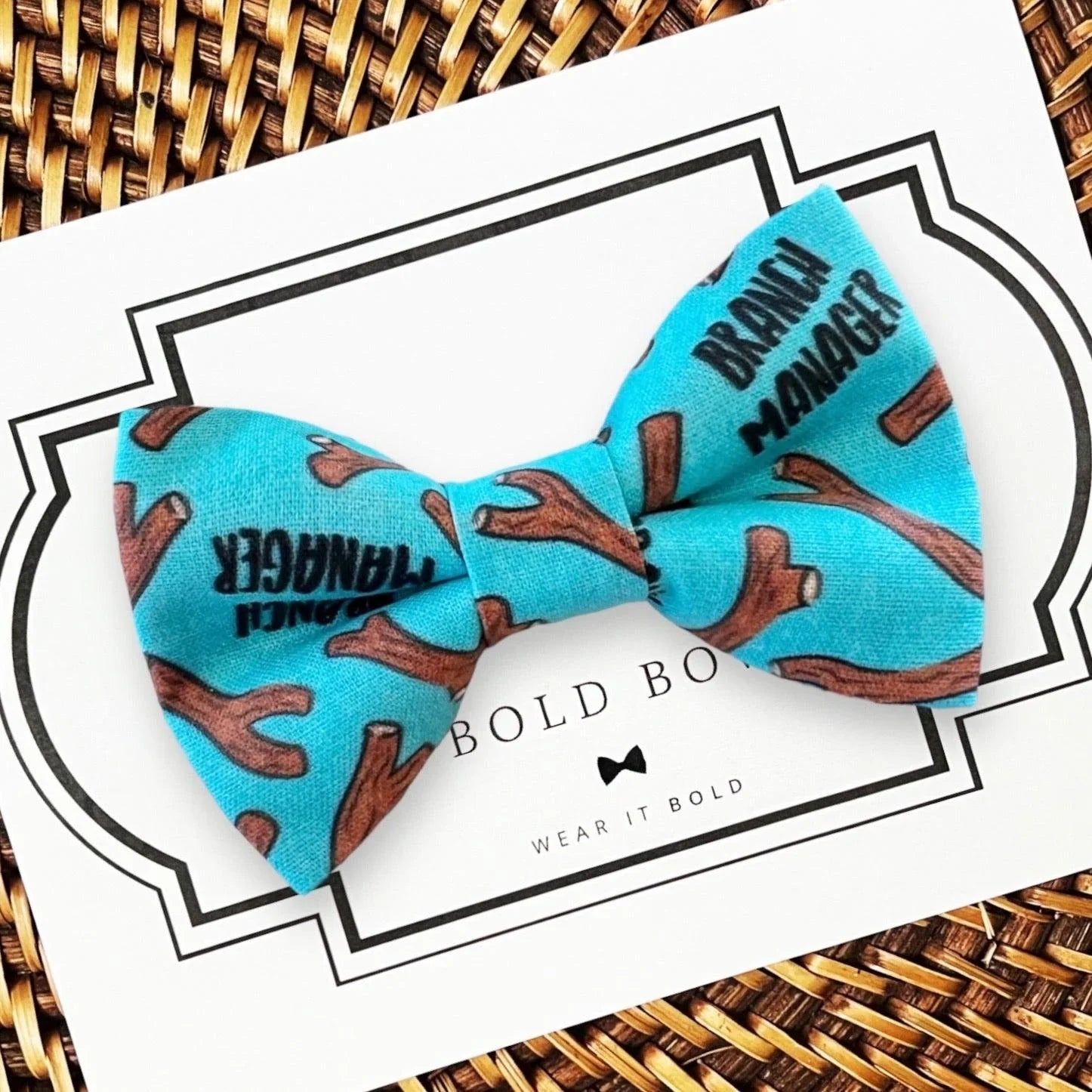 Branch Manager Dog bow tie or Cat bow tie for pet bowtie collar.
