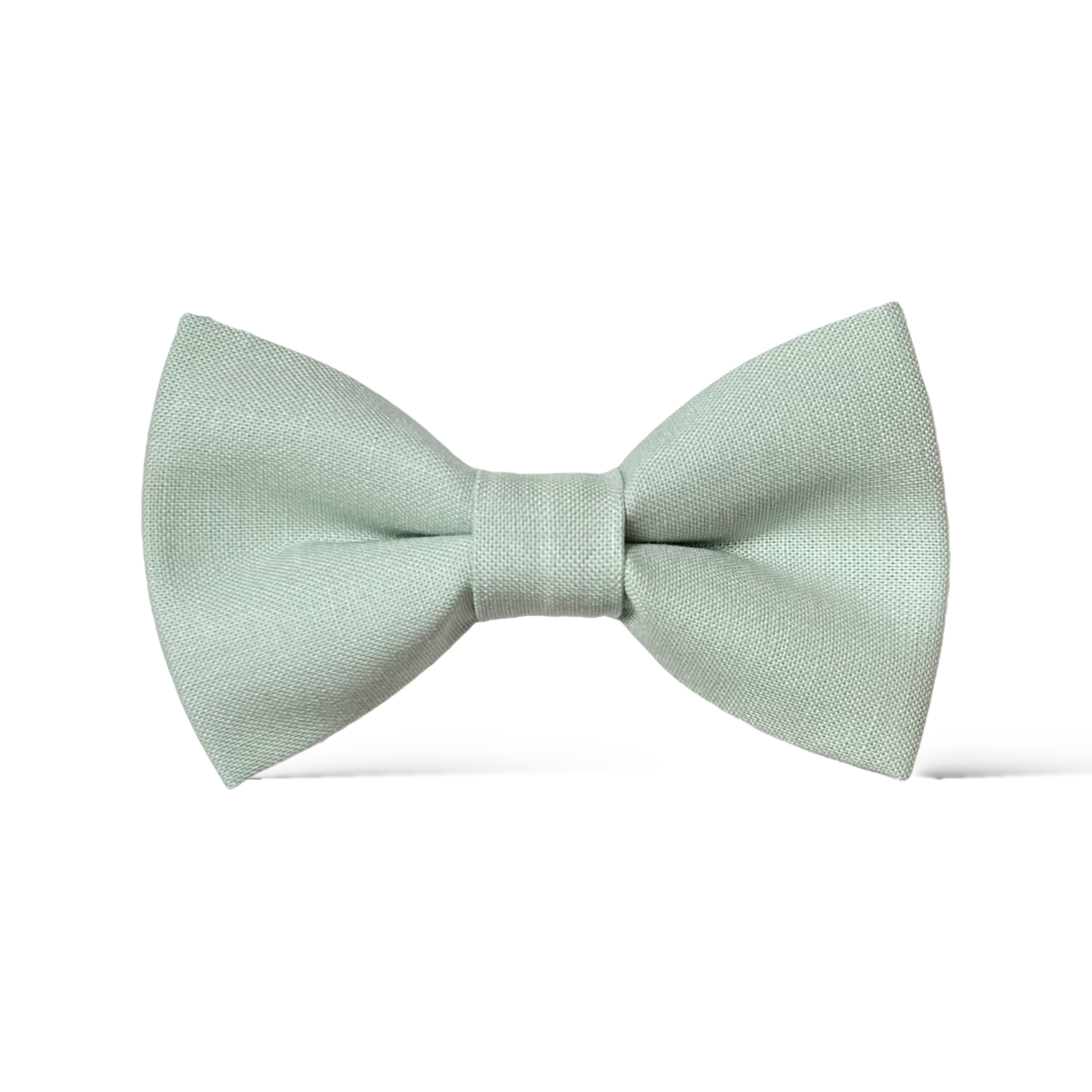 Cotton Sage Green Bow Tie