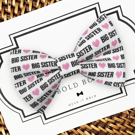 Big Sister Dog bow tie or Cat bow tie for pet bowtie collar.