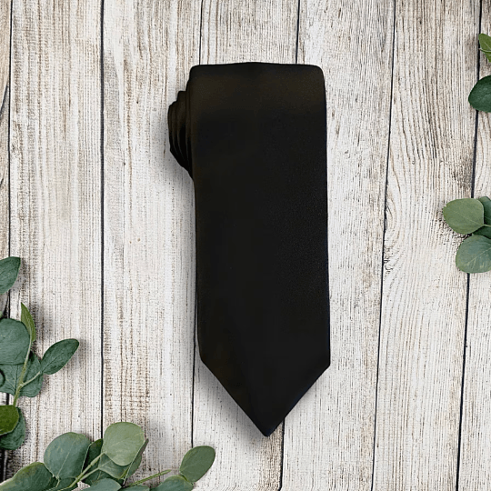 Black Men’s Tie for Wedding.