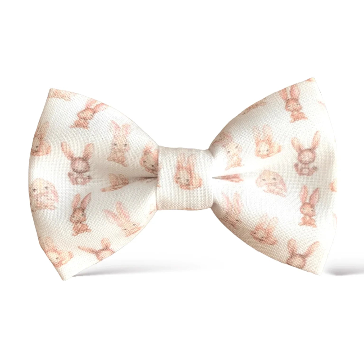 Size chart for pre-tied bow ties from The Bold Bow Tie detailing measurements across three sizes. Small is 3.5 inches wide and recommended for ages 6 months to 5 years. Medium is 4 inches wide and recommended for ages 6 to 12 years. Large is 4.5 inches wide and recommended for ages 13 years and up. Visual icons illustrate the relative sizes with horizontal arrows showing that width is measured from wingtip to wingtip. Bottom text notes that all bow ties are pre-tied and ready to add to your outfit.