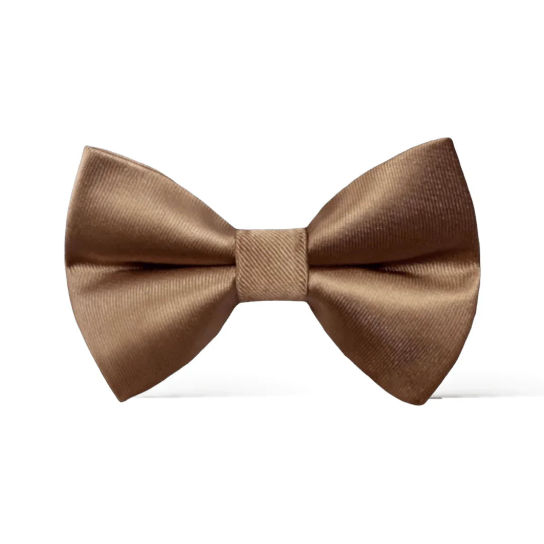 Taupe bow tie for men, toddlers and kids handmade in the USA and pre-tied, for wedding, groomsmen and ring bearer.