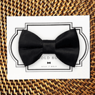Black Satin Bow Tie for Dog Collar and Cat Collar for dog wedding outfit