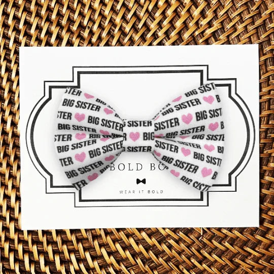 Dog bow tie size chart. Size Small is 3 1/2 inches wide for small dogs under 15 lbs. Size Medium is 4 inches wide for medium dogs between 15 band 40 lbs. Size Large is 4 1/2 inches wide for Large Dogs between 40 band 80 lbs. Size Extra Large is 5 1/2 inches wide for Extra Large Dogs over 80 lbs. Sizing is up to preference and pet bow ties slide on to dog collars with elastic.