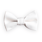 White Bow Tie in cotton for weddings, groomsmen and ring bearers surrounded outfits.