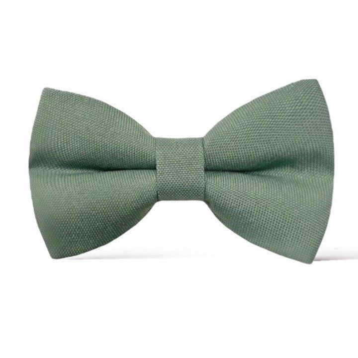 Dusty Sage Bow Tie- Mens Wedding Bowtie for groomsmen, ring bearers and groom.