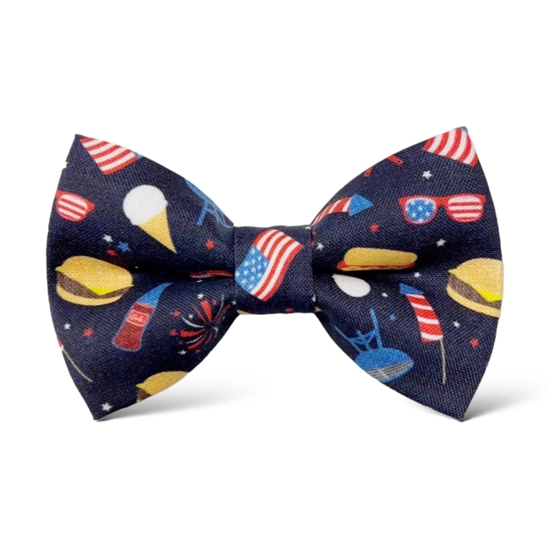 Size chart for pre-tied bow ties from The Bold Bow Tie detailing measurements across three sizes. Small is 3.5 inches wide and recommended for ages 6 months to 5 years. Medium is 4 inches wide and recommended for ages 6 to 12 years. Large is 4.5 inches wide and recommended for ages 13 years and up. Visual icons illustrate the relative sizes with horizontal arrows showing that width is measured from wingtip to wingtip. Bottom text notes that all bow ties are pre-tied and ready to add to your outfit.
