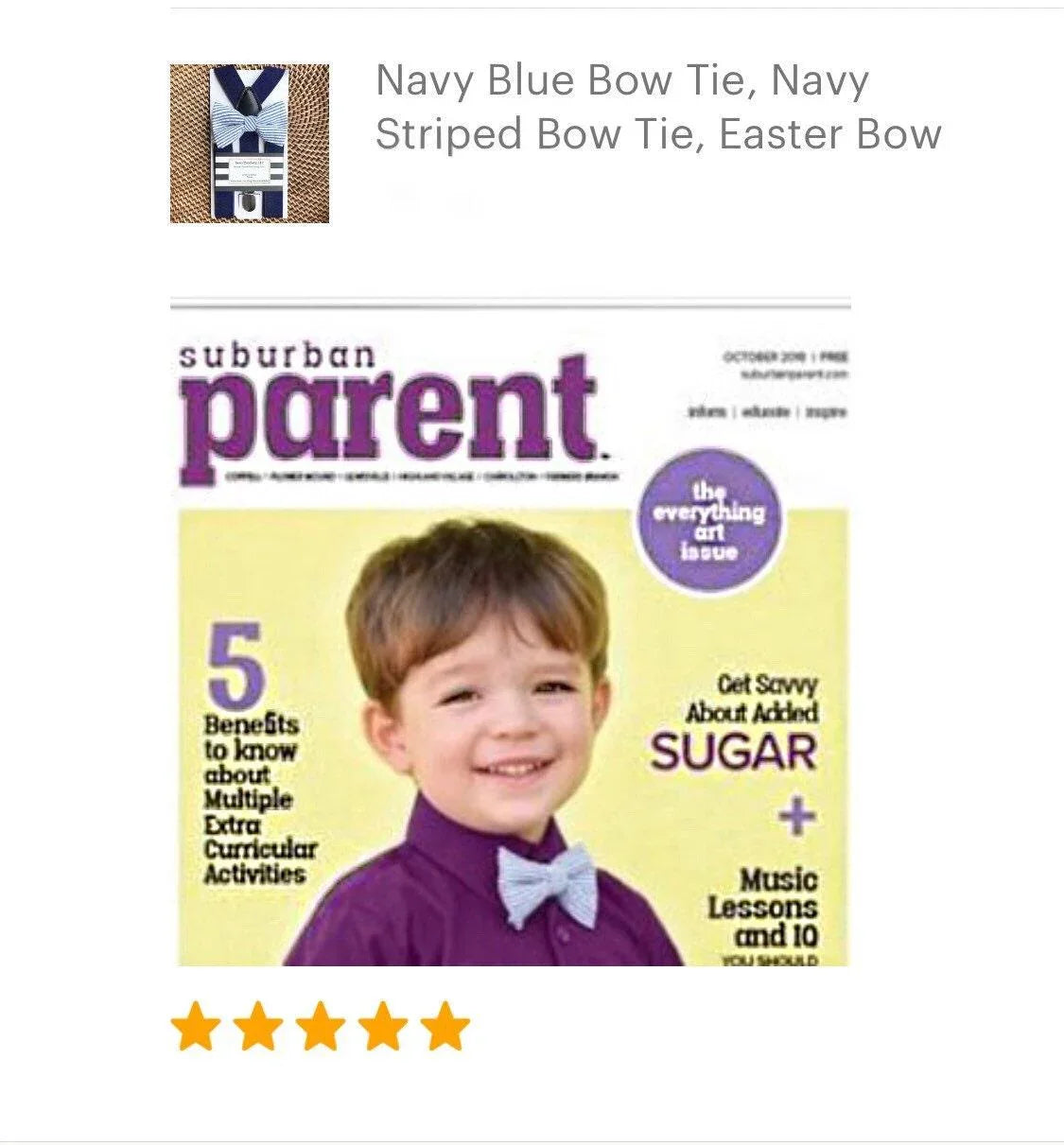 Size chart for suspender and bow tie sets from The Bold Bow Tie. Small (6mo-6yr): 18"-29" suspenders, 3.5" bow. Medium (7-12yr): 25.5"-40" suspenders, 4" bow. Adult (13yr-6ft tall): 25.5"-40" suspenders, 4.5" bow. Big & Tall (Over 6ft tall): 31"-53" suspenders, 4.5" bow. Instructions note to measure from the back waistband over the shoulder to the front waistband for a comfortable fit.