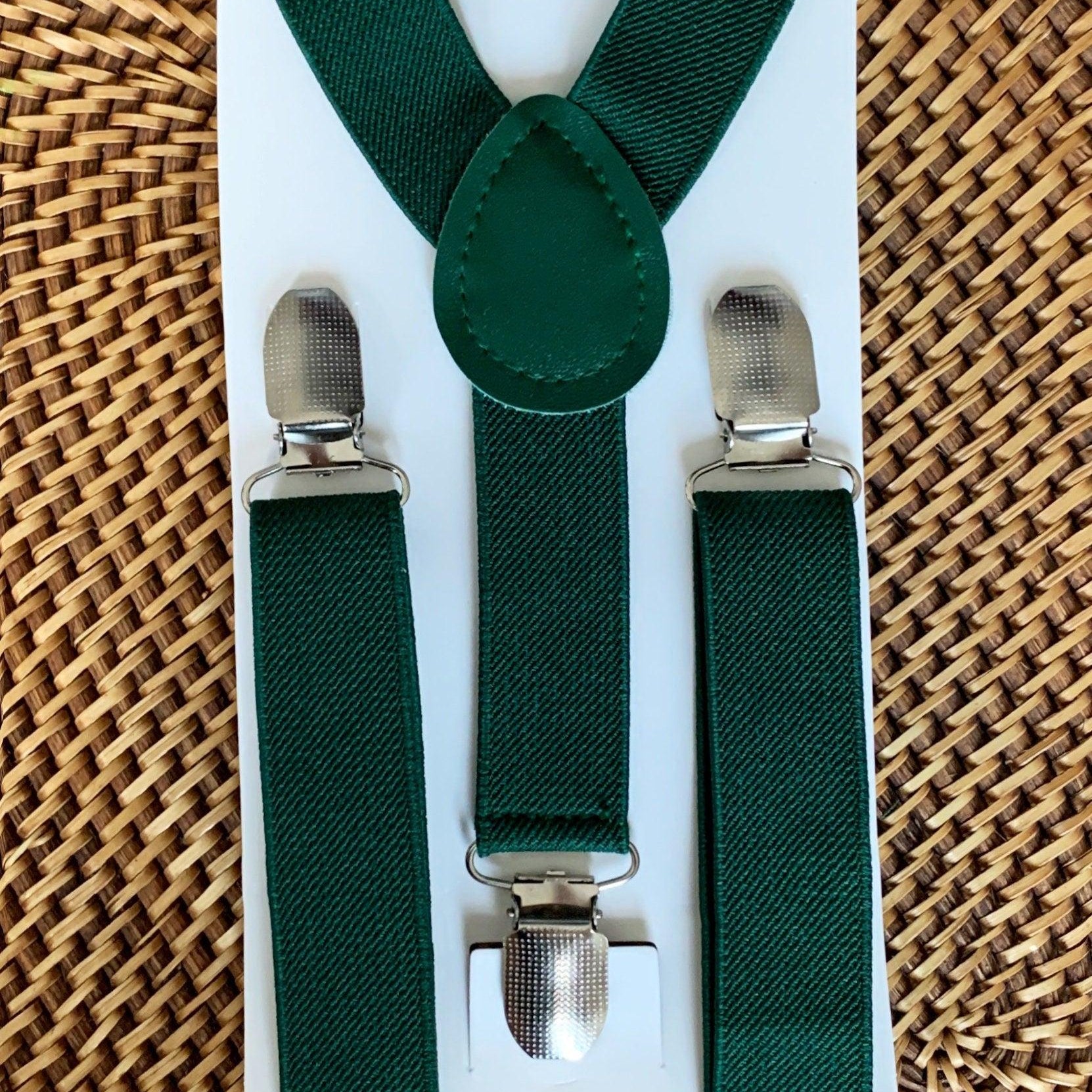 Emerald Green Suspenders for wedding