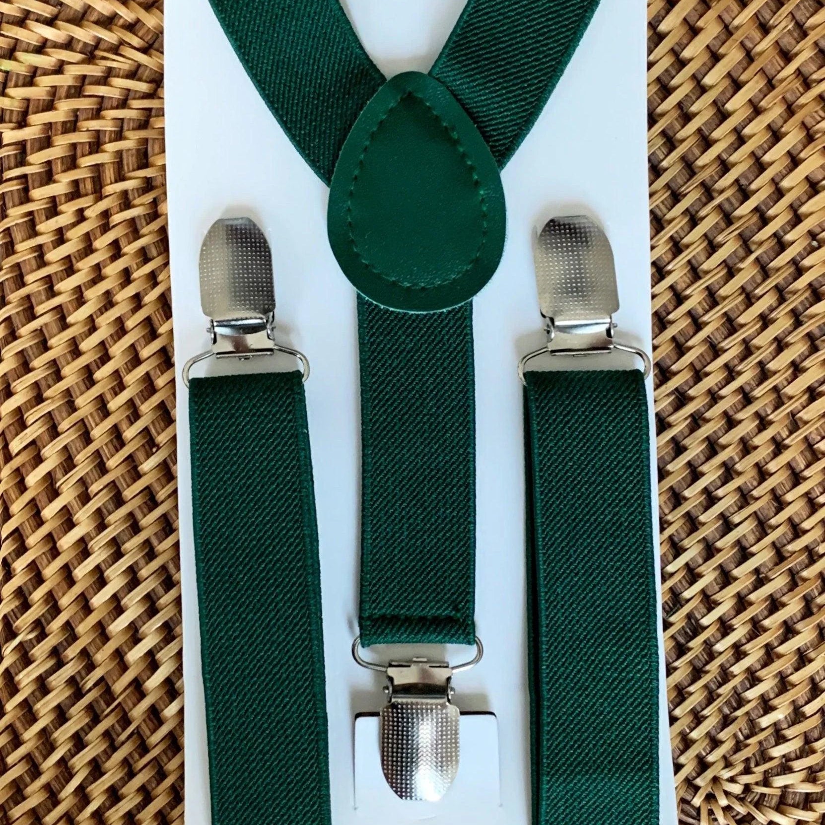Sizes: Small: 6 months to 6 years, suspender length 18 inches to 29 inches Medium: 7 years to 12 years, suspender length 25 1/2 inches to 40 inches Adult: 13 years and up, suspender length is 25 1/2 inches to 40 inches Big and Tall: Adults over 6 feet tall, suspender length is 31 inches to 53 inches