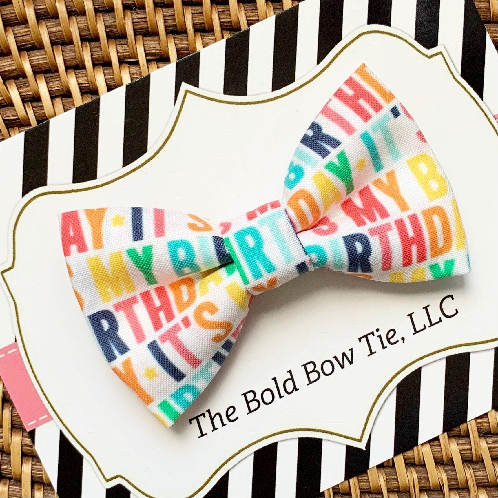 Rainbow dog bow tie or cat bow tie.