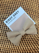 Taupe Bow Tie for groomsmen, wedding and ring bearer outfit.
