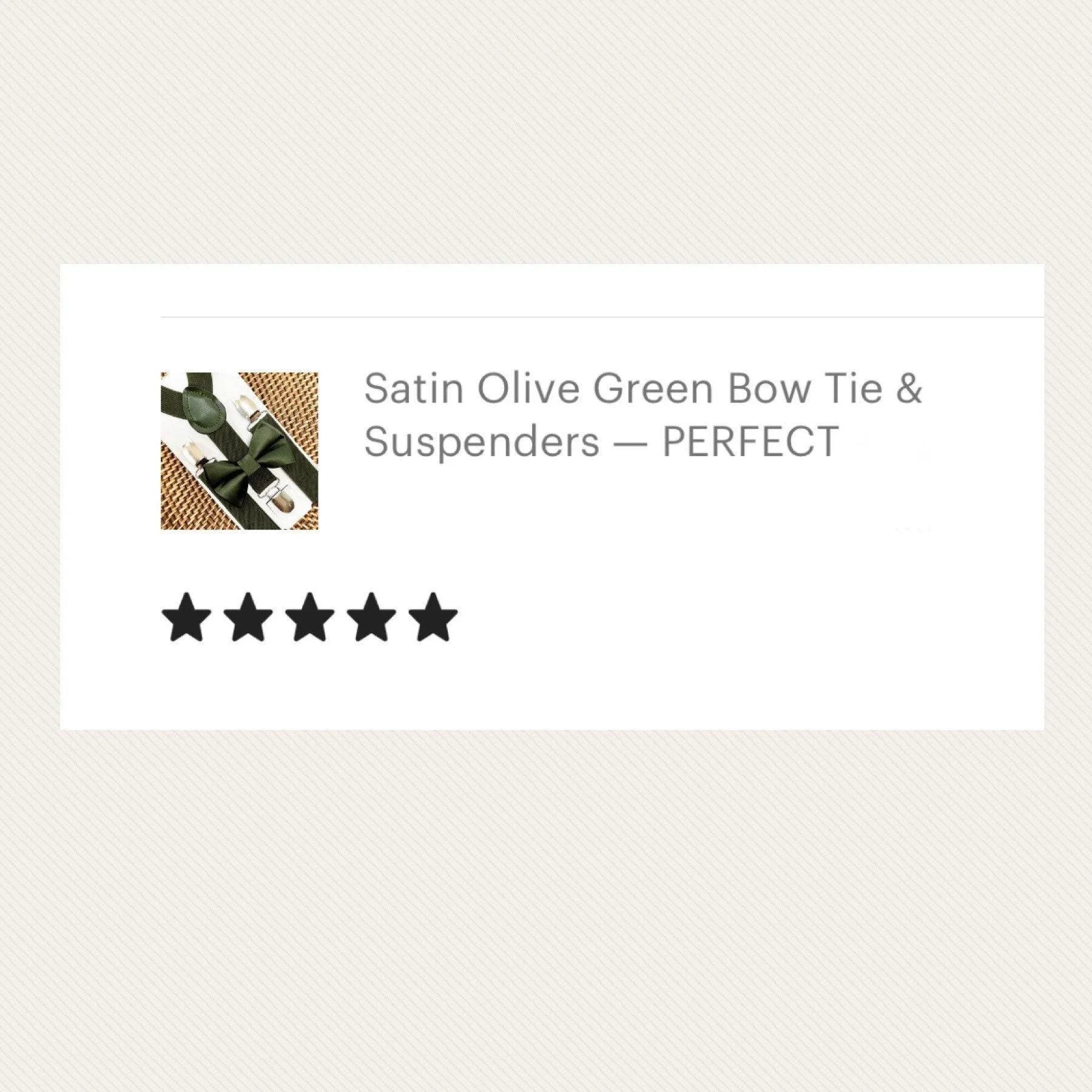 5 Star Review for The Bold Bow Tie