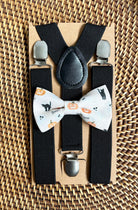 Halloween Bow Tie with Black Suspenders.