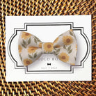 Floral Sunflower Dog Bow Tie for Dog Collar or Cat Collar