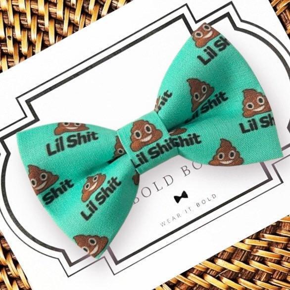 Lil Shit Dog bow tie or Cat bow tie for pet bowtie collar.